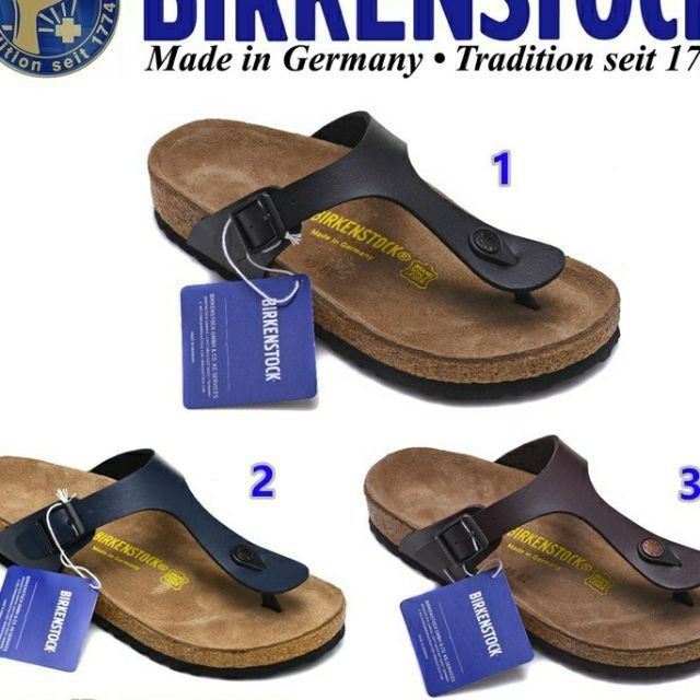 Birkenstock Boken 男/女經典軟木沙灘拖鞋 Gizeh 系列 3 休閒鞋