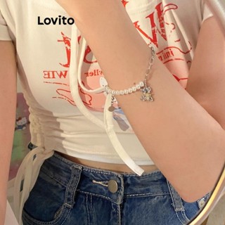 Lovito 可愛卡通珍珠鍊手鍊女式 LFA25116