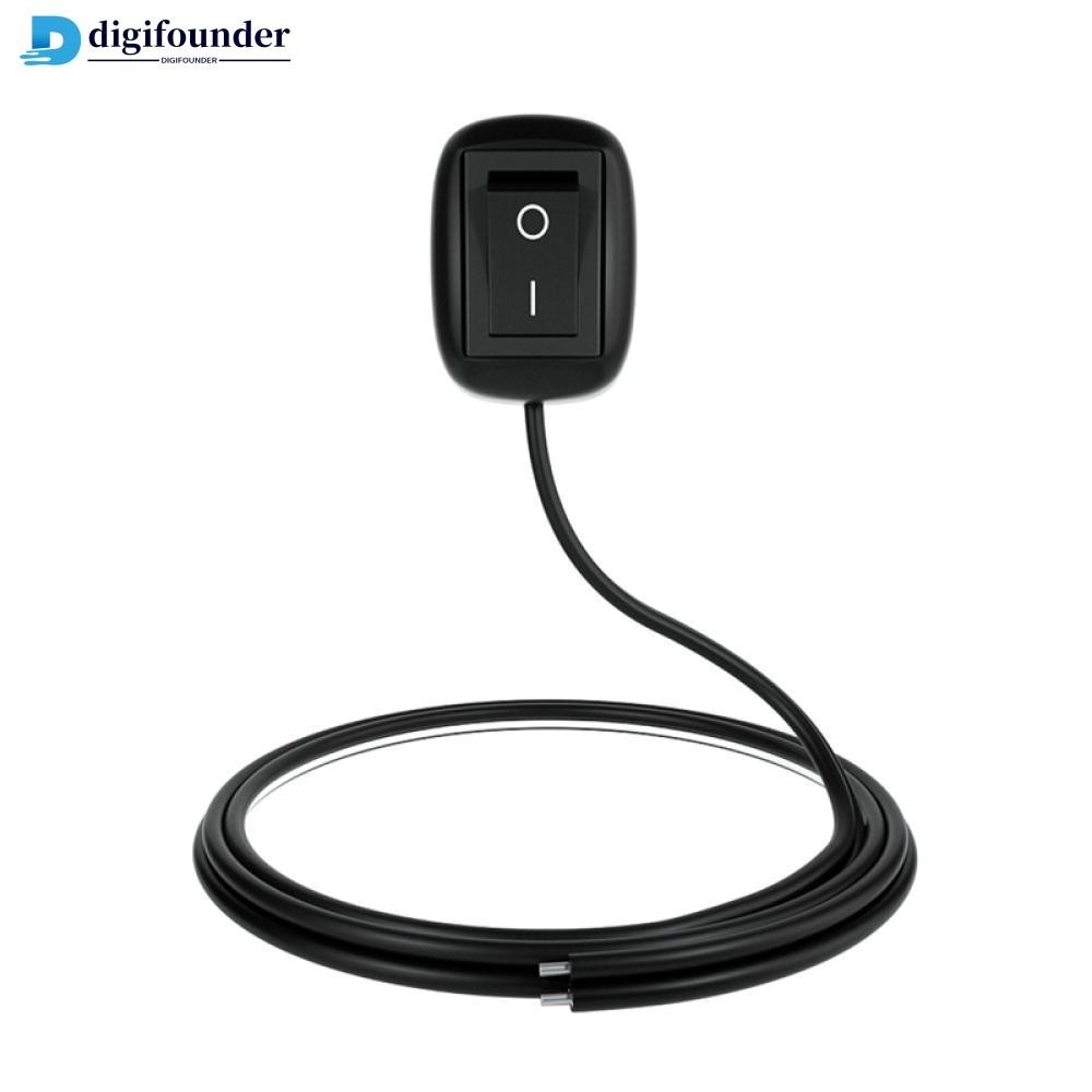 Digifounder 通用汽車開關粘貼式撥動開關帶電纜 60cm/100cm DC 12V 用於霧環驅動燈霓虹燈 B8