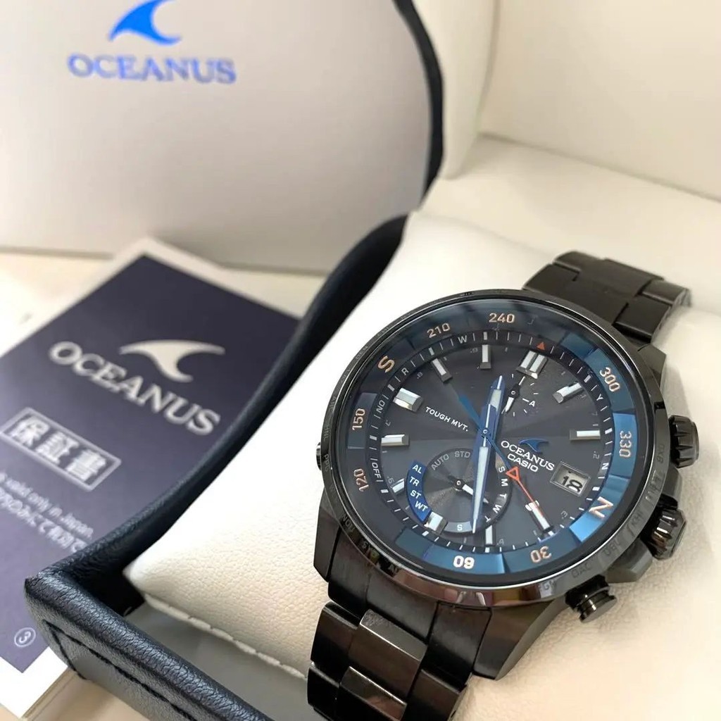 CASIO 手錶 OCEANUS 黑色 字盤 mercari 日本直送 二手
