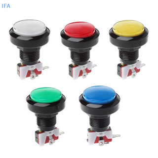 [IFA] 街機圓形 LED 發光按鈕微動開關適用於街機遊戲機零件好