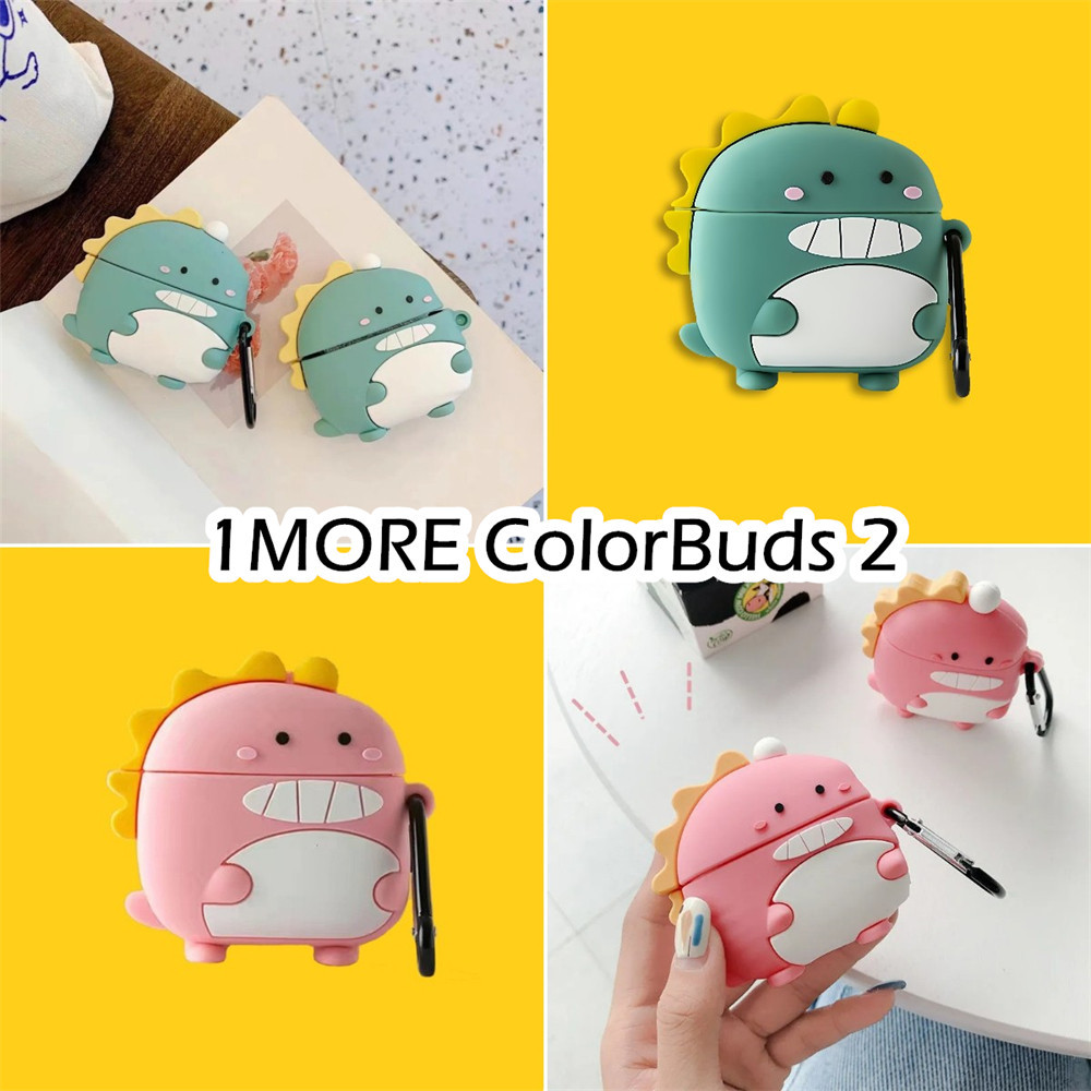 【imamura】適用於 1more ColorBuds 2 盒可愛卡通造型軟矽膠耳機套外殼保護套