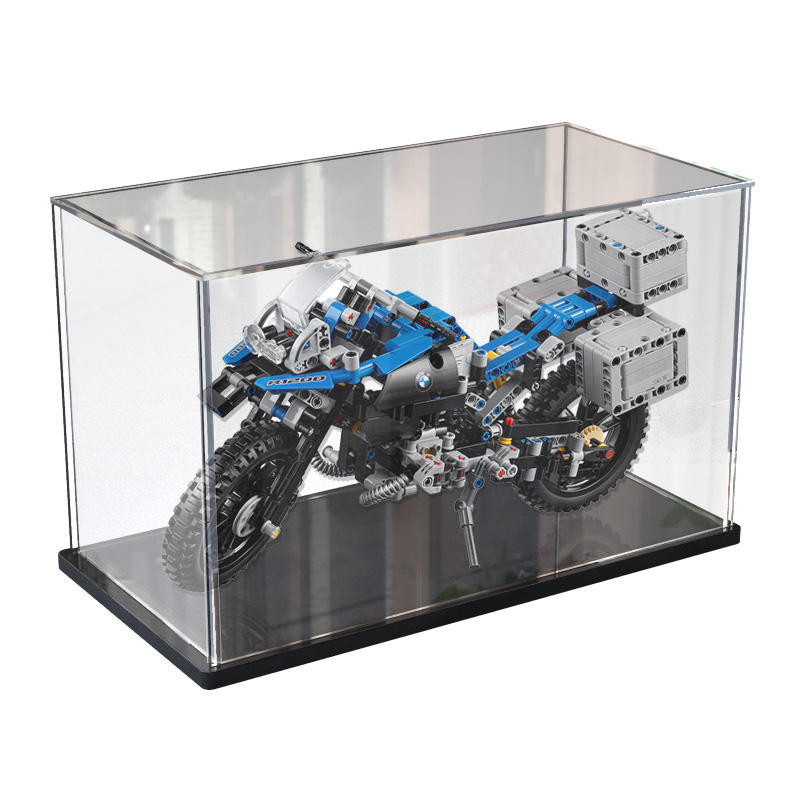 亞克力防塵盒適用樂高42063寶馬機車展示模型玩具透明