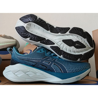 抖音熱銷鞋 ASICS NOVABLAST 4 男子輕量緩震運動鞋女子長跑競速跑步鞋藍色
