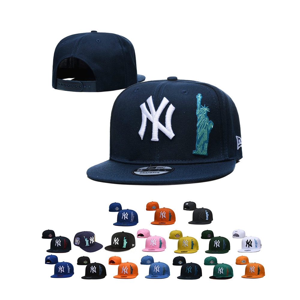 MLB 調整帽 紐約洋基隊 New York Yankees 自由女神 防晒帽 棒球帽 男女通用 運動帽 滑板帽