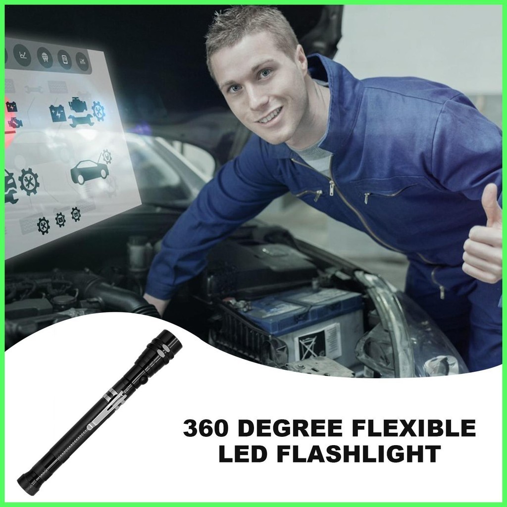 靈活的 Led 手電筒磁性 Led 工作現場可縮放可擴展燈戶外照明閱讀 tdetw tdetw