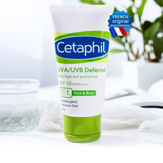 Cetaphil 防曬霜抗紫外線 SPF 50+ PA+++ 清爽防水防曬霜適用於面部身體防曬霜適用於油性皮膚 50ml