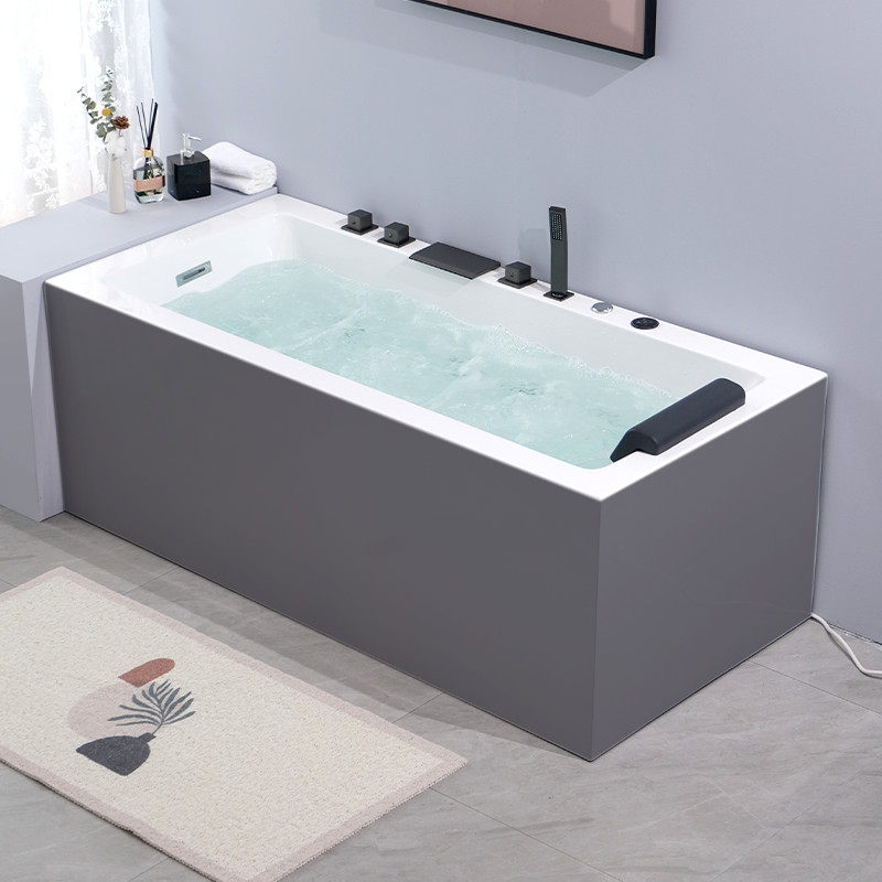 亞克力獨立浴缸 家用一體無縫五件套衝浪恆溫按摩智能高檔彩色成人浴缸 壓克力浴缸 雙人浴缸 壓克力獨立浴缸