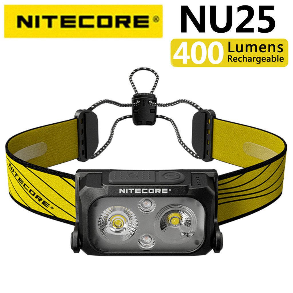 Nitecore NU25 v2 升級版 400 流明頭燈,三光源輸出