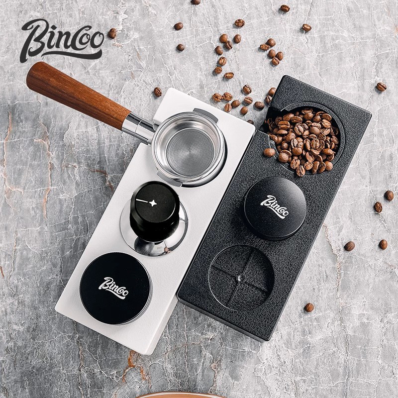 【24小時出貨】Bincoo咖啡壓粉器套裝底座意式咖啡粉壓粉錘51mm按壓式重力布粉器