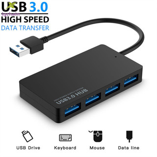 清倉折扣!! 高速 Usb 3.0 集線器多 Usb 分配器 4 端口多擴展器適配器電腦配件適用於