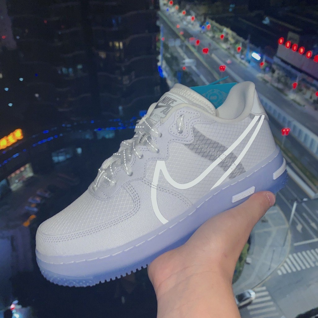 Air Force 1 react Air Force One AF1 冰藍骨白反光運動鞋 EU36-45