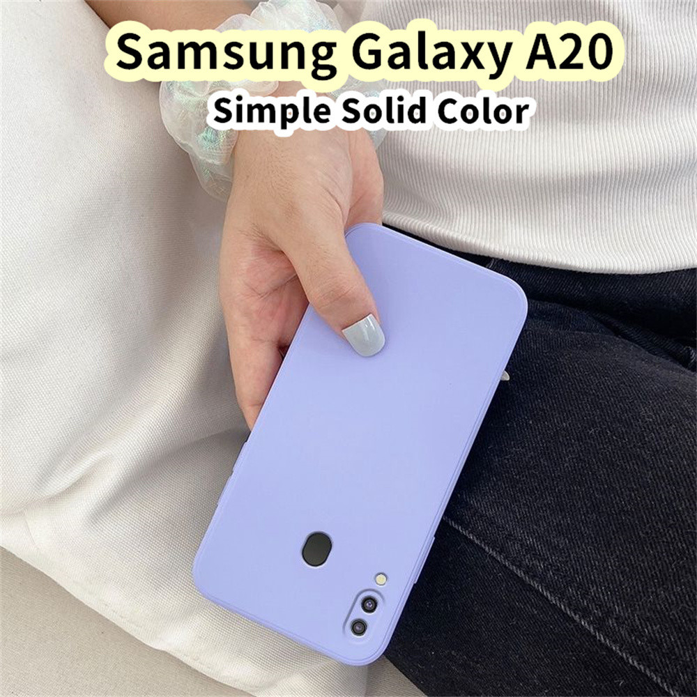 SAMSUNG 【超值】適用於三星 Galaxy A20 矽膠全保護殼易拆彩色手機殼保護套