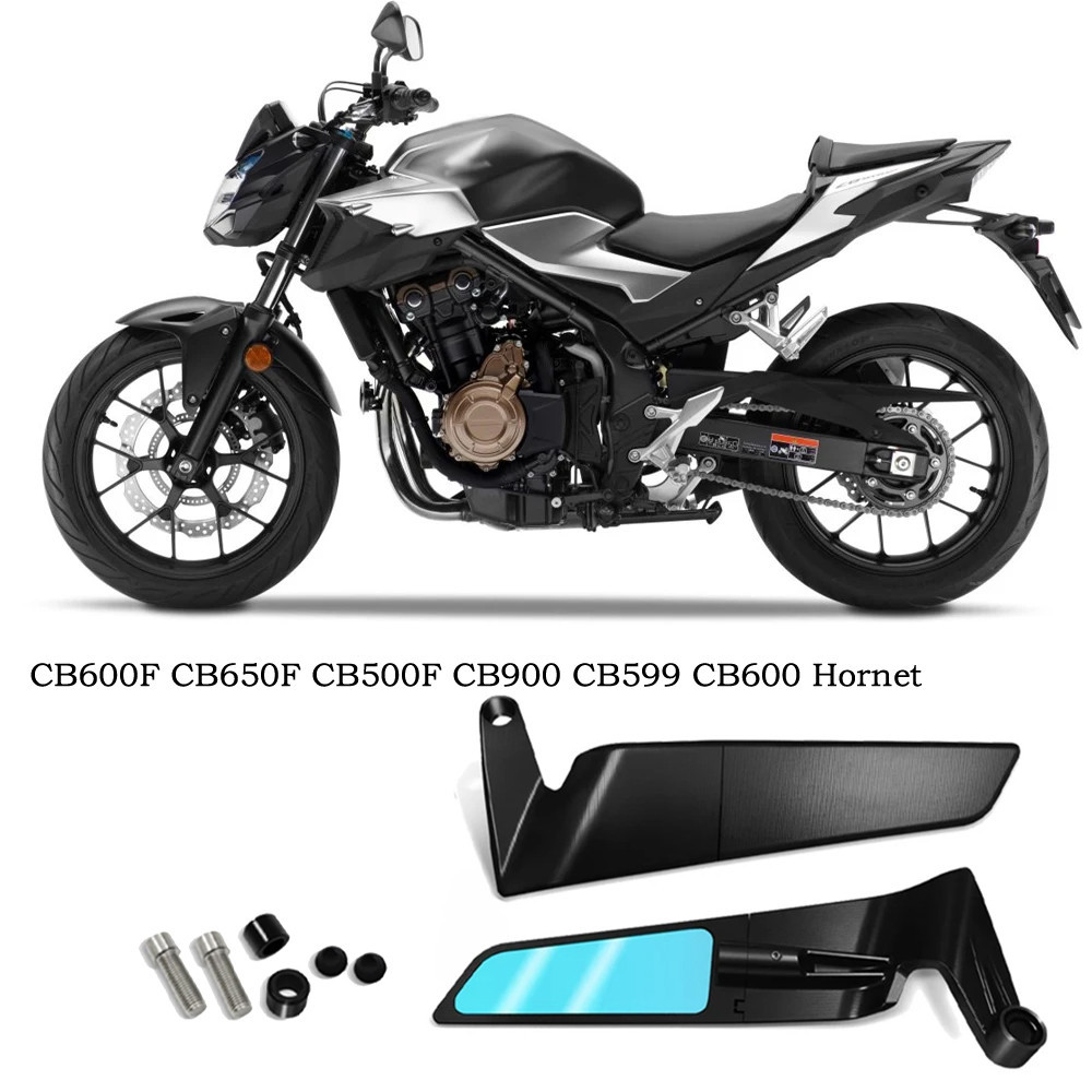 新款摩托車配件後視鏡適用於cb600f CB650F CB500F CB900 CB599 CB600大黃蜂風翼後視鏡