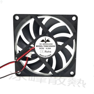 【冰峰散熱】全新臺答 8010 5V超薄顯示卡路由器 8CM USB 電腦機箱靜音散熱風扇