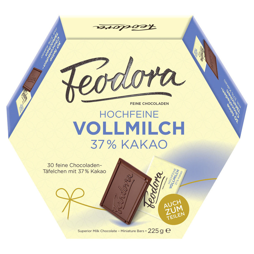 [2025/05] 德國 Feodora 賭神 37% 巧克力 30片 牛奶巧克力225g Vollmilch