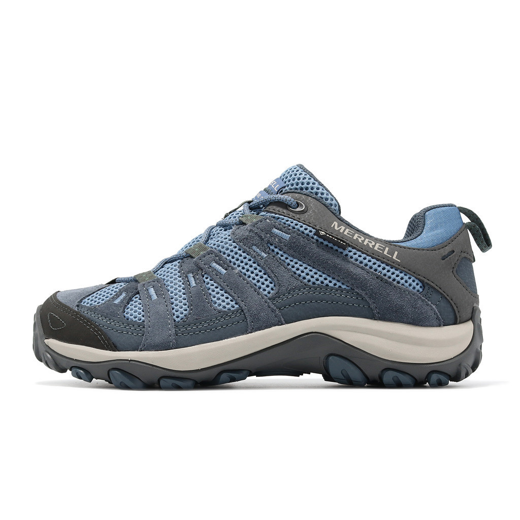 Merrell 登山鞋 Alverstone 2 GTX 防水 藍 白 麂皮 低筒 男鞋 戶外 ACS ML037609