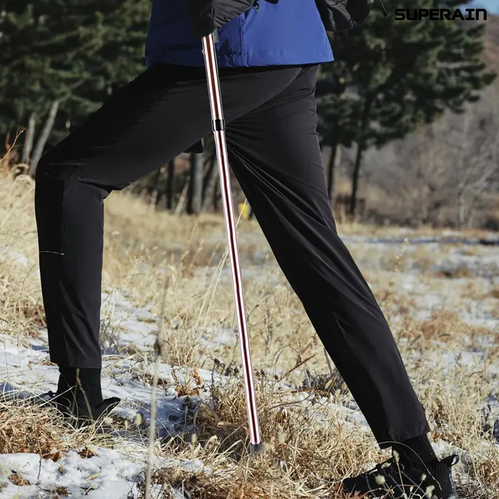 [嘉和運動]鋁合金摺疊柺杖 老人柺棍伸縮登山杖徒步爬山戶外裝備便攜T型杖