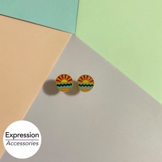 Sunset Stainless Steel Earrings | 日落不鏽鋼耳環