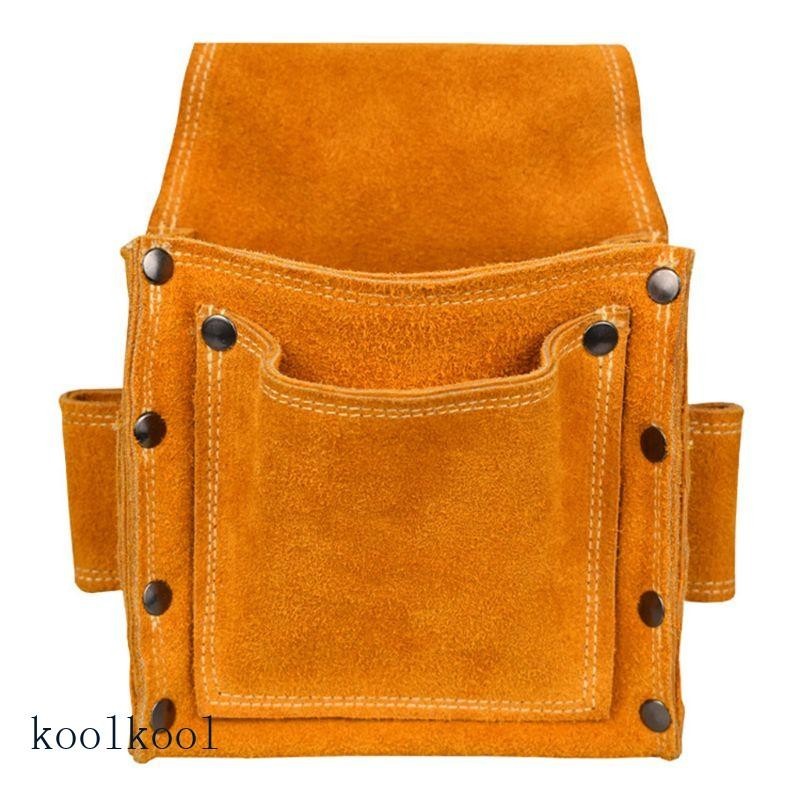 [KOOL] 電工腰部工具皮革腰包包螺絲刀套件維修工具包