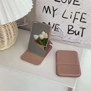 全新(MINI LEATHER mirror)iki 桌面化妝鏡