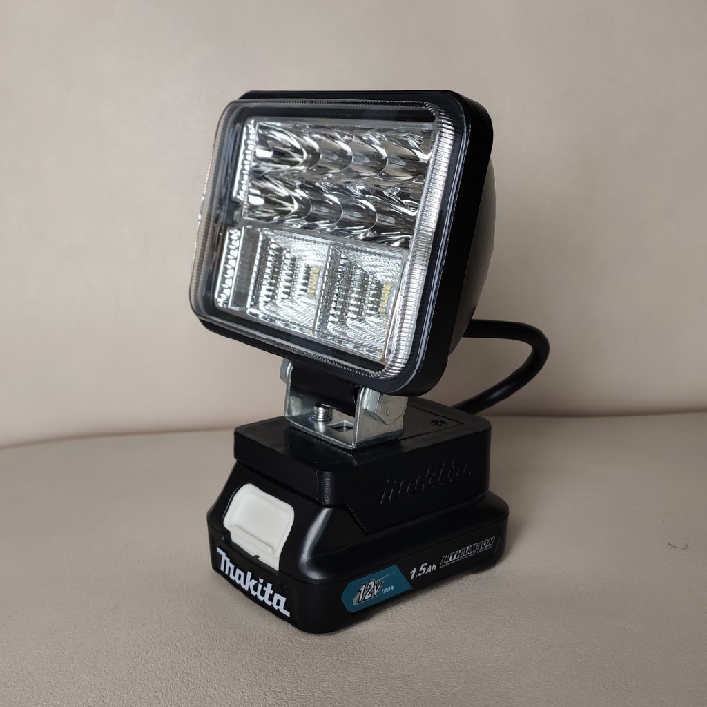 【LED 鋰電池 工作燈】適用 牧田 12v 高亮度 照明戶外 露營施工 led 電池 鋰電工作燈應急工作燈