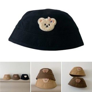 哈哈寶寶太陽帽小熊圖案寶寶漁夫帽酷漁夫帽透氣帽