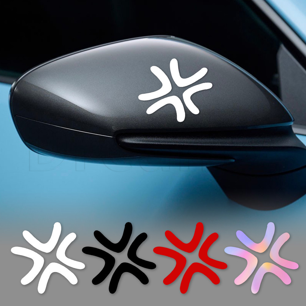 Angry Bursting 汽車反光貼紙 - 防水頭盔貼花 - 適用於汽車、卡車、摩托車、電動滑板車 - 多色裝飾貼紙