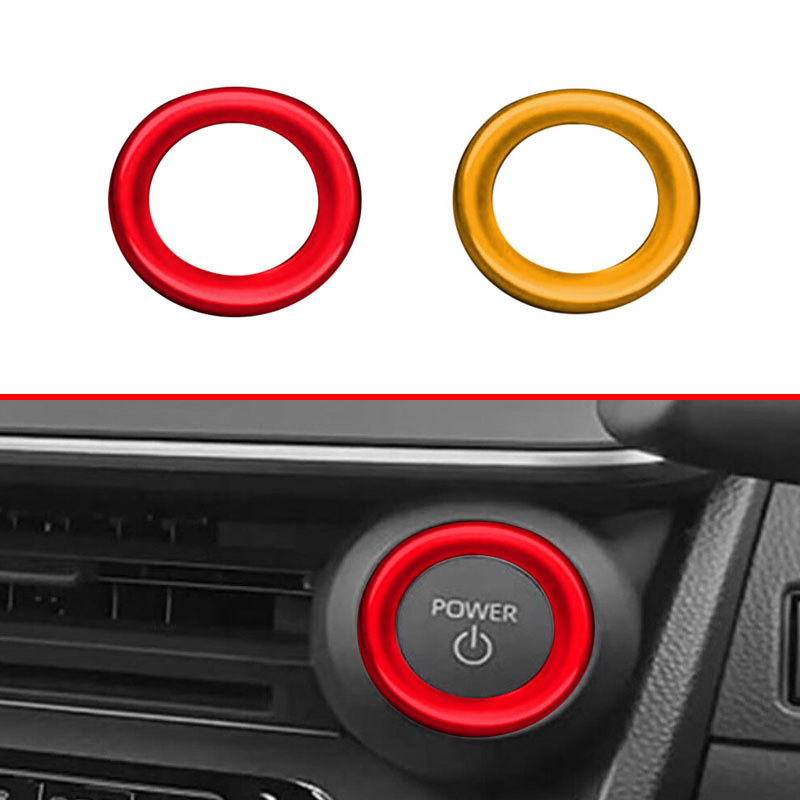 【樂購】 Prius PHEV 適用於豐田23款普銳斯一鍵啟動裝飾框亮片 60系點火按鍵開關圈貼