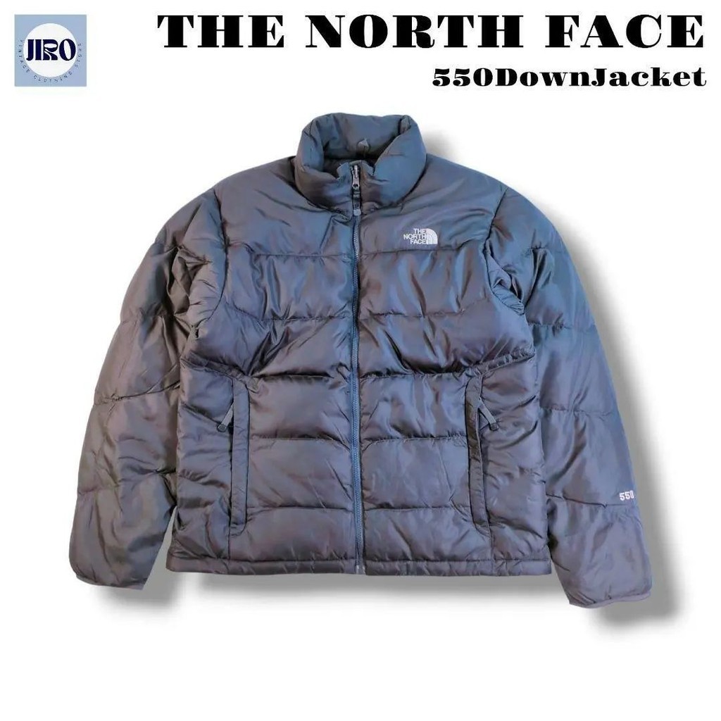 THE NORTH FACE 北面 羽絨服 夾克外套 550FP 黑色 日本直送 二手