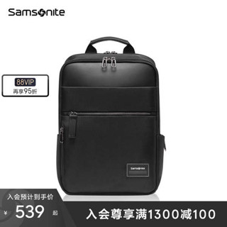 Samsonite/新秀麗後背包男 大容量休閒書包14寸商務電腦背包TT0