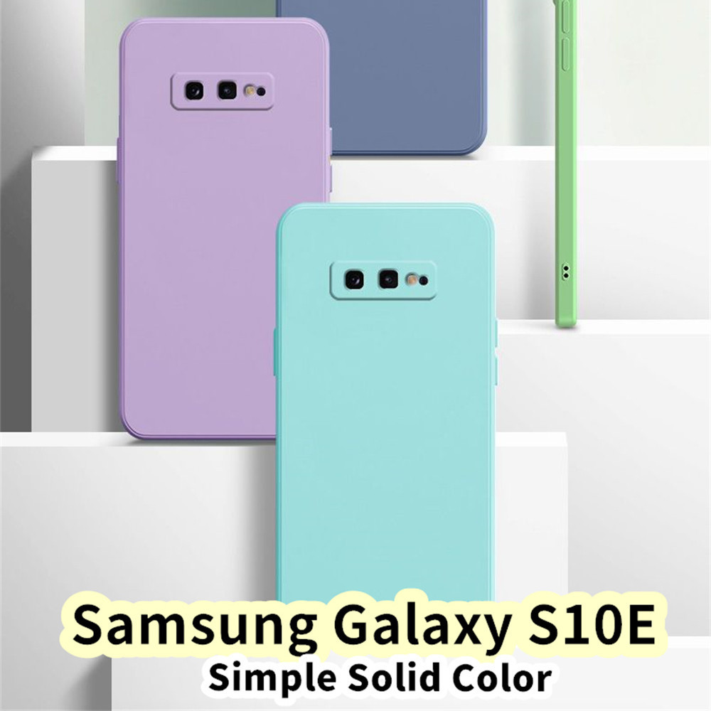 SAMSUNG 【超值】適用於三星 Galaxy S10E 矽膠全保護殼易拆彩色手機殼保護套