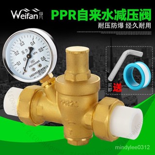 臺南出貨 PPR20/25自來水管減壓閥傢用穩壓閥凈水器熱水器恆壓閥4分ppr接頭 L Q DAR2
