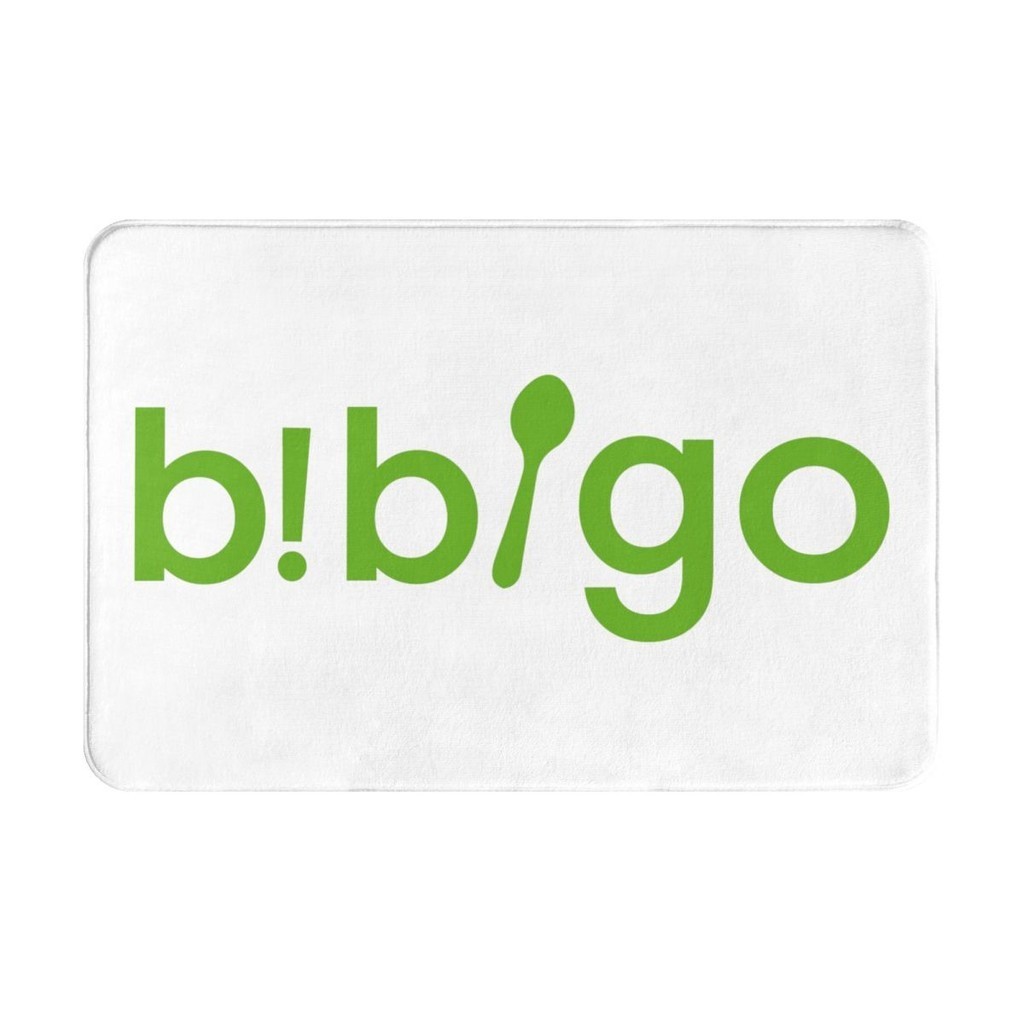 bibigo logo (2) 浴室防滑地墊 廁所衛生間腳墊 門口吸水速乾進門地毯 洗手間墊 法蘭絨防滑地墊16x24i