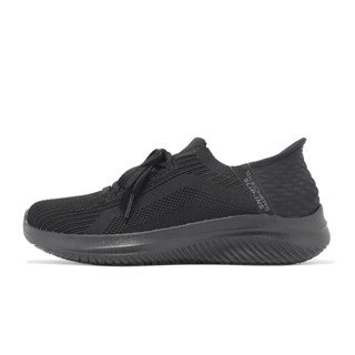 Skechers 休閒鞋 Ultra Flex 3.0 SR Slip Ins 黑 襪套 女鞋 108156BLK