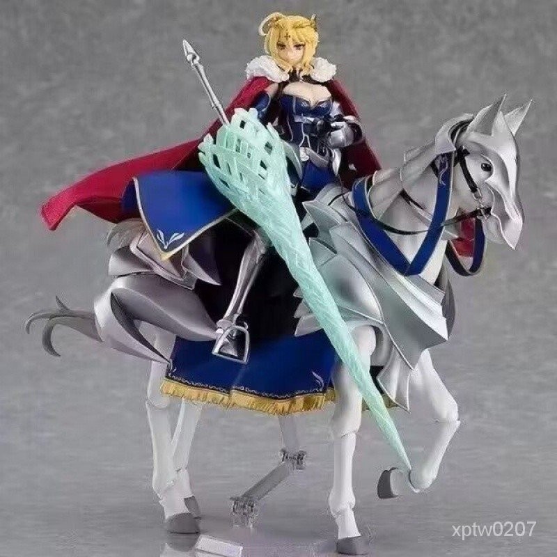 figma 568 DX 盔甲白馬 阿爾託莉雅白槍呆 2.0 馬可動手辦擺件模型人偶