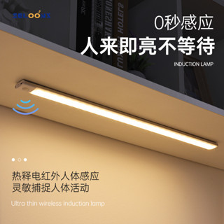 【Seloonx】臺北出貨精品超薄人體感應燈條智慧led長條磁吸充電式櫥櫃酒櫃衣櫃自粘燈帶感應燈