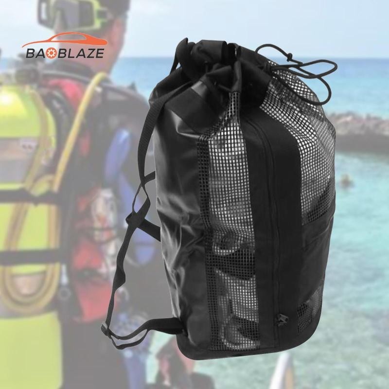 [Baoblaze] 水肺潛水網眼背包行李袋,用於划船衝浪水下冒險