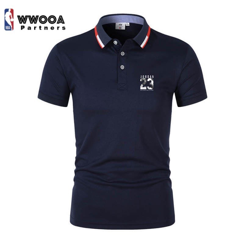 2024 時尚 Jordan23 男式 Polo 衫商務翻領短袖男裝尺碼 S-4XL 0731