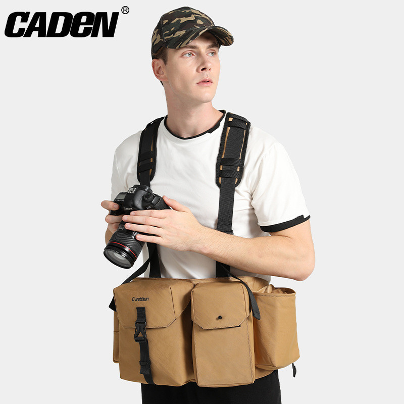 CADeN卡登多功能相機包 大容量戶外便攜帆布滌綸戰術相機腰包