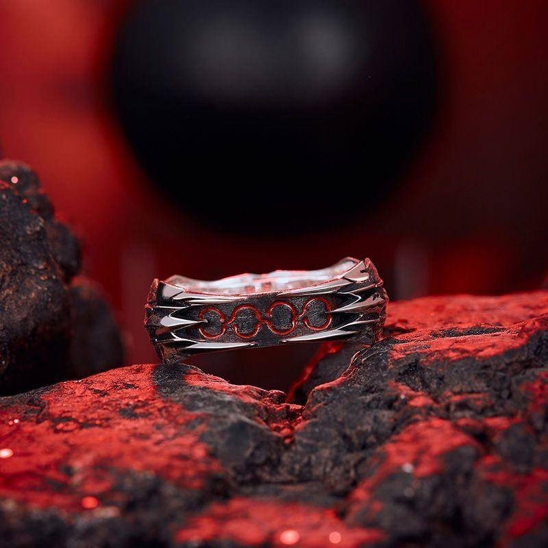 Fate戒指 合二為一 幸運石 聯名 二次元 動漫 周邊 黑 saberalter 飾品