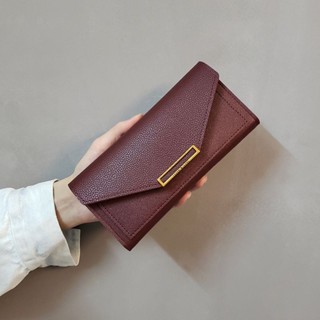 【特惠免運】女款錢包 零錢卡包 一體錢夾 新款錢包女長款時尚輕薄手機包韓版撞色大容量零錢夾手拿包