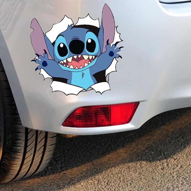 【台灣熱銷】爆賣 史迪奇車貼 汽車個性創意動漫卡通貼紙 史迪仔星際寶貝車身裝飾貼