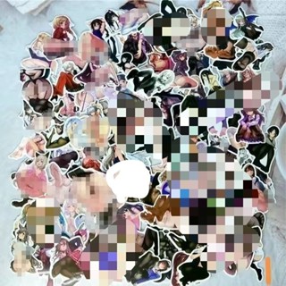 【臺灣火熱爆賣】100張高顏值黑絲美足控貼紙 二次元貼紙 ins行李箱 筆記本 滑板車貼紙