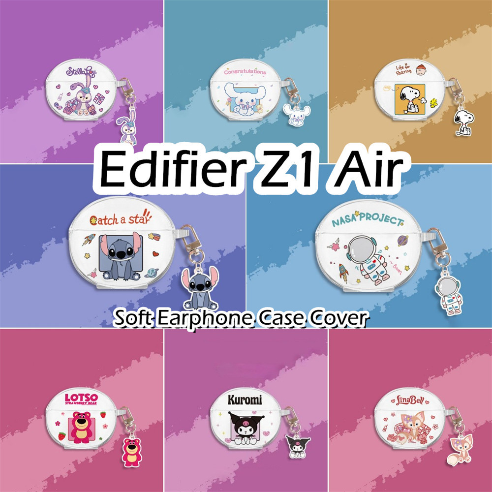 EDIFIER 【現貨】漫步者Z1 Air Case 簡約透明卡通圖案軟矽膠耳機套外殼保護套