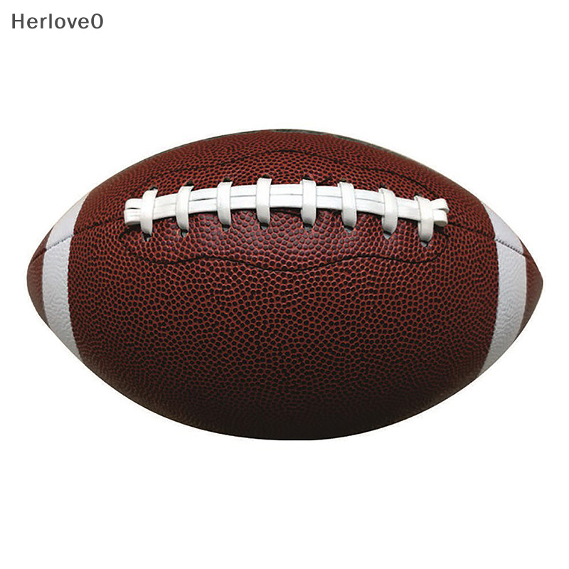 Herlove 美式足球橄欖球橄欖球協會足球足球標準尺寸 8.5 英寸運動足球男士女士兒童 TW