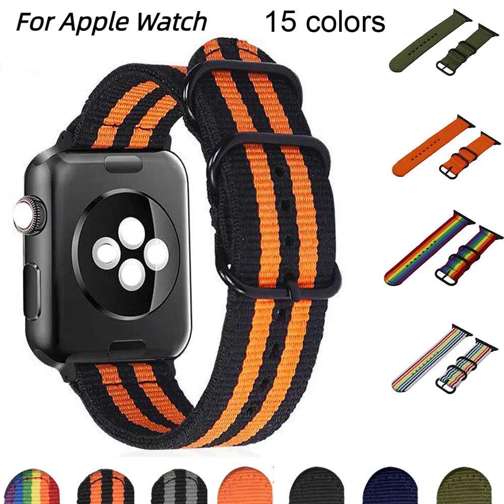 尼龍戶外運動錶帶 適用Apple Watch 蘋果手錶錶帶 iwatch S9/S8/Ultra/S7/SE/6/5/4