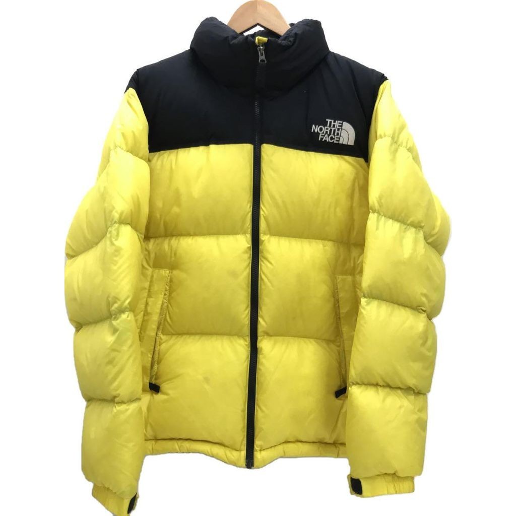 THE NORTH FACE 羽絨服 夾克外套尼龍 黃色 日本直送 二手