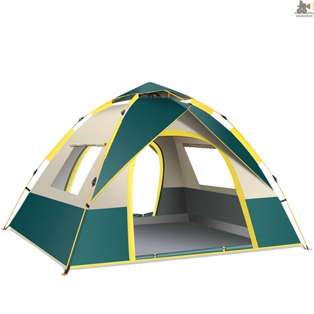 Snrx 戶外彈出式帳篷即時自動防紫外線露營帳篷遮陽棚遮陽適用於 1-2 人/3-4 人遠足旅行釣魚海灘