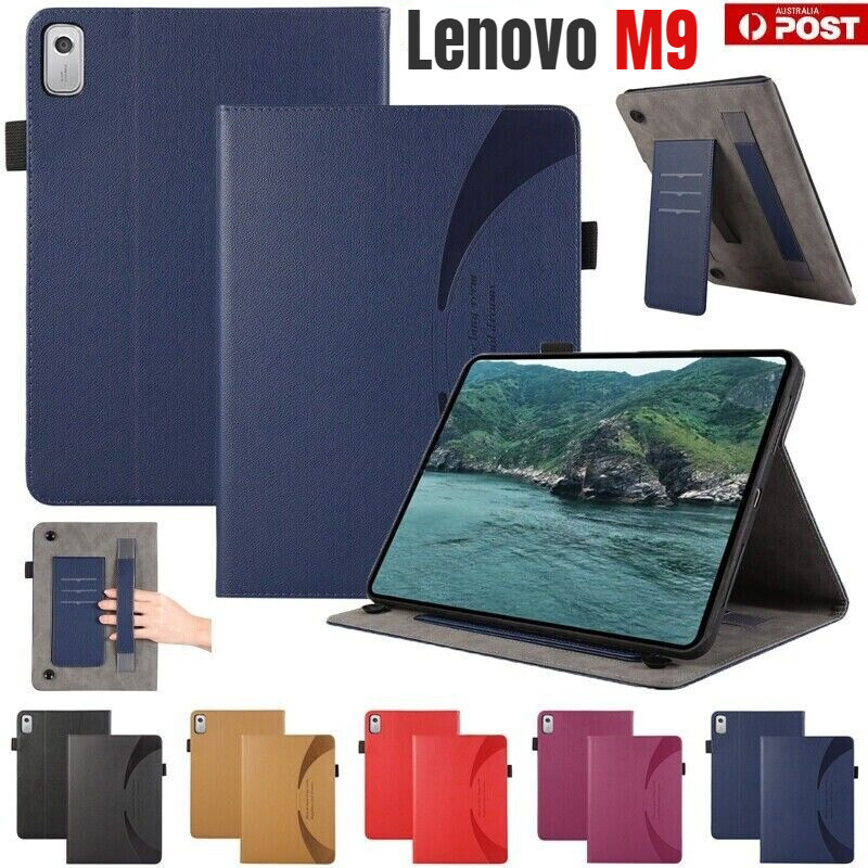 LENOVO 適用於聯想 Tab M9 (TB310XU TB310FU) 9 英寸 2023 保護套 PU 皮革筆槽手